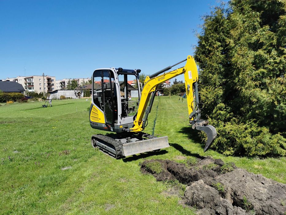 Usługi minikoparka, aranżacje ogrodów, oczyszczalnie,przyłącza wod-kan