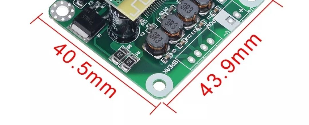 Усилитель мощности TPA3110 2*15 W. Питание DC 12-24V. Стерео, аудио.