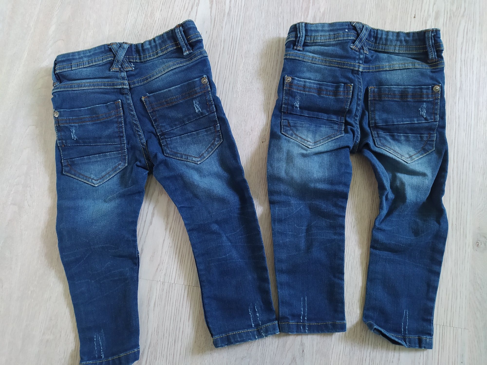 2 pary jeansów r 86 regulowane