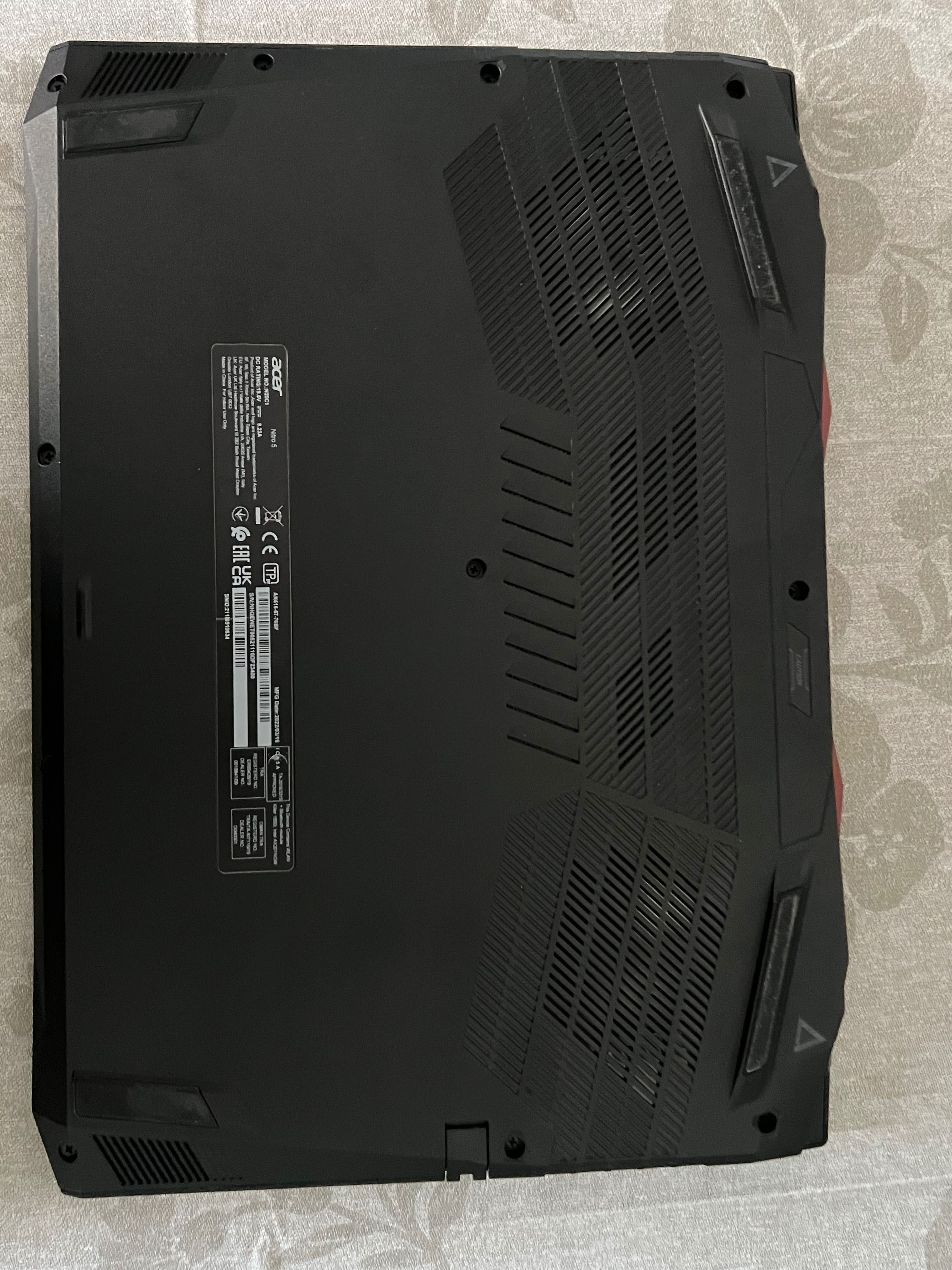 Laptop Acer Nitro 5. RTX3060, INTEL CORE I7.