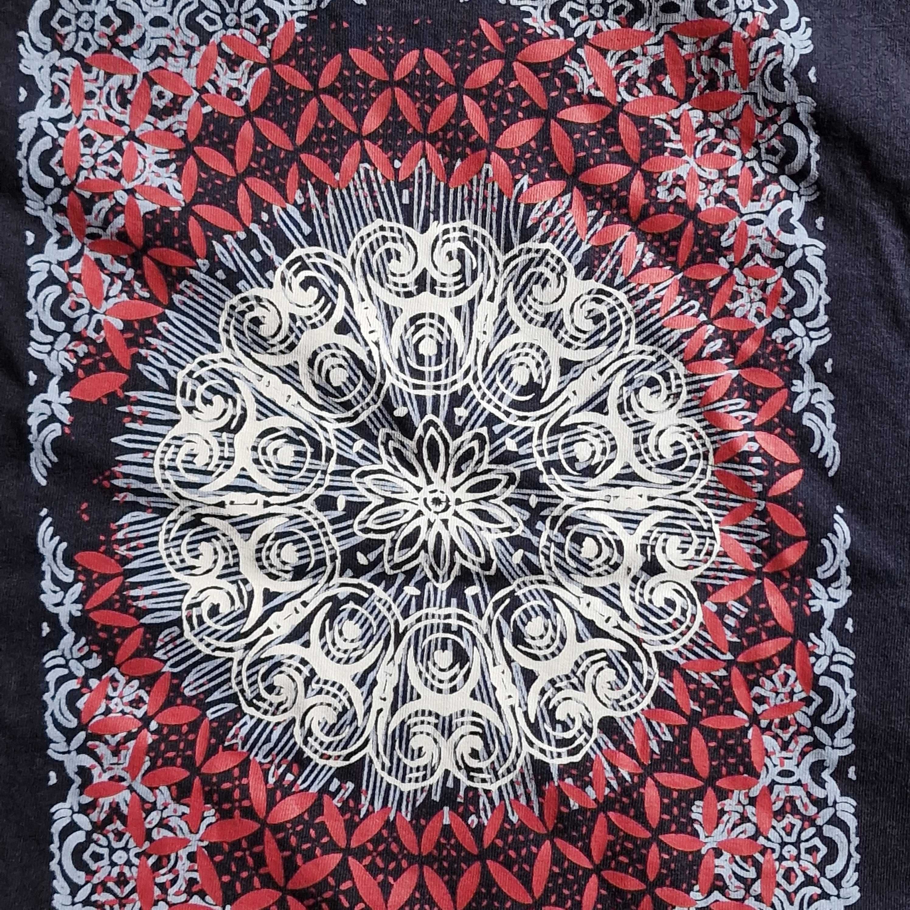 Letnia koszulka unisex z mandalą, T-shirt XL size