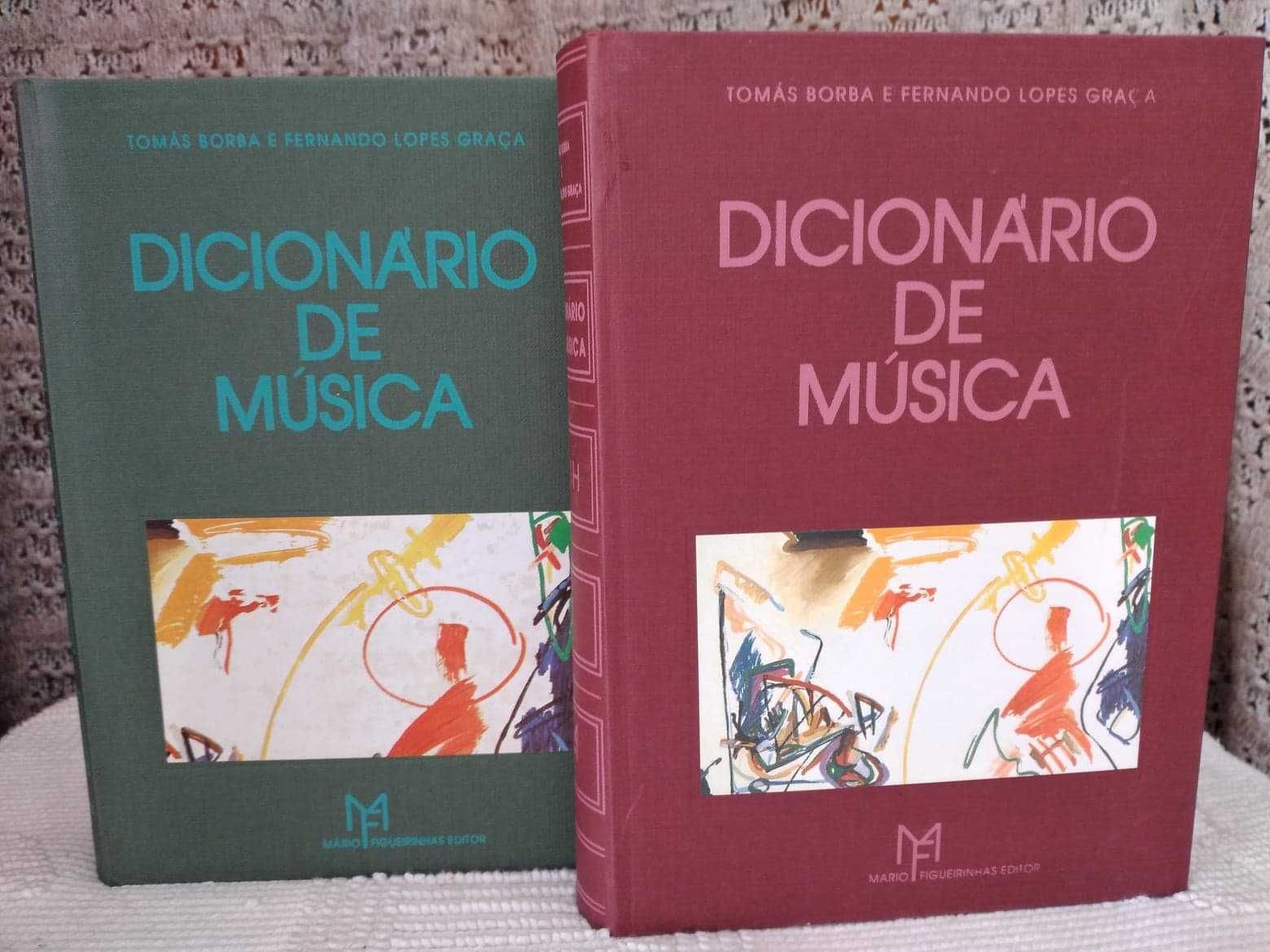 Dicionário Música Tomás  Borba e Fernando Lopes Graça - 2 livros novos