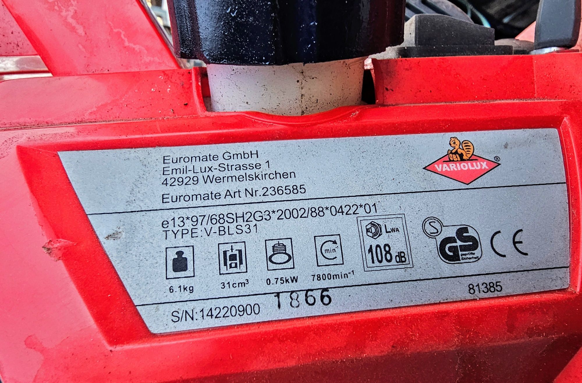 Odkurzacz, dmuchawa do liści Variolux V-BLS31 spalinowa