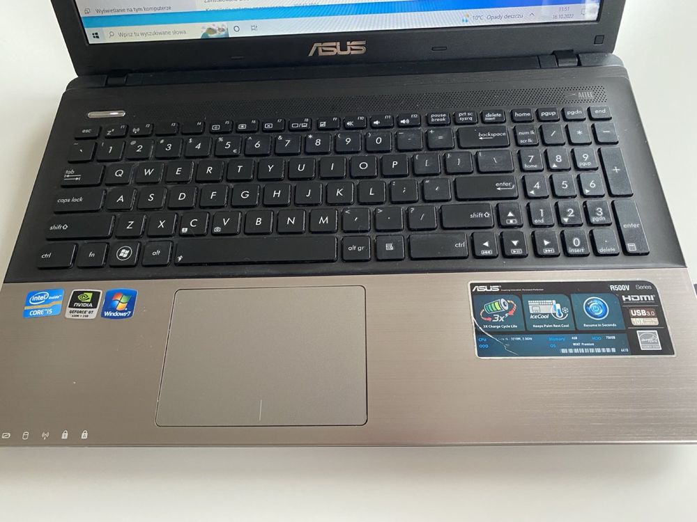 Laptop Asus R500VM-SX131V i5-3210M/8GB/250GB SSD