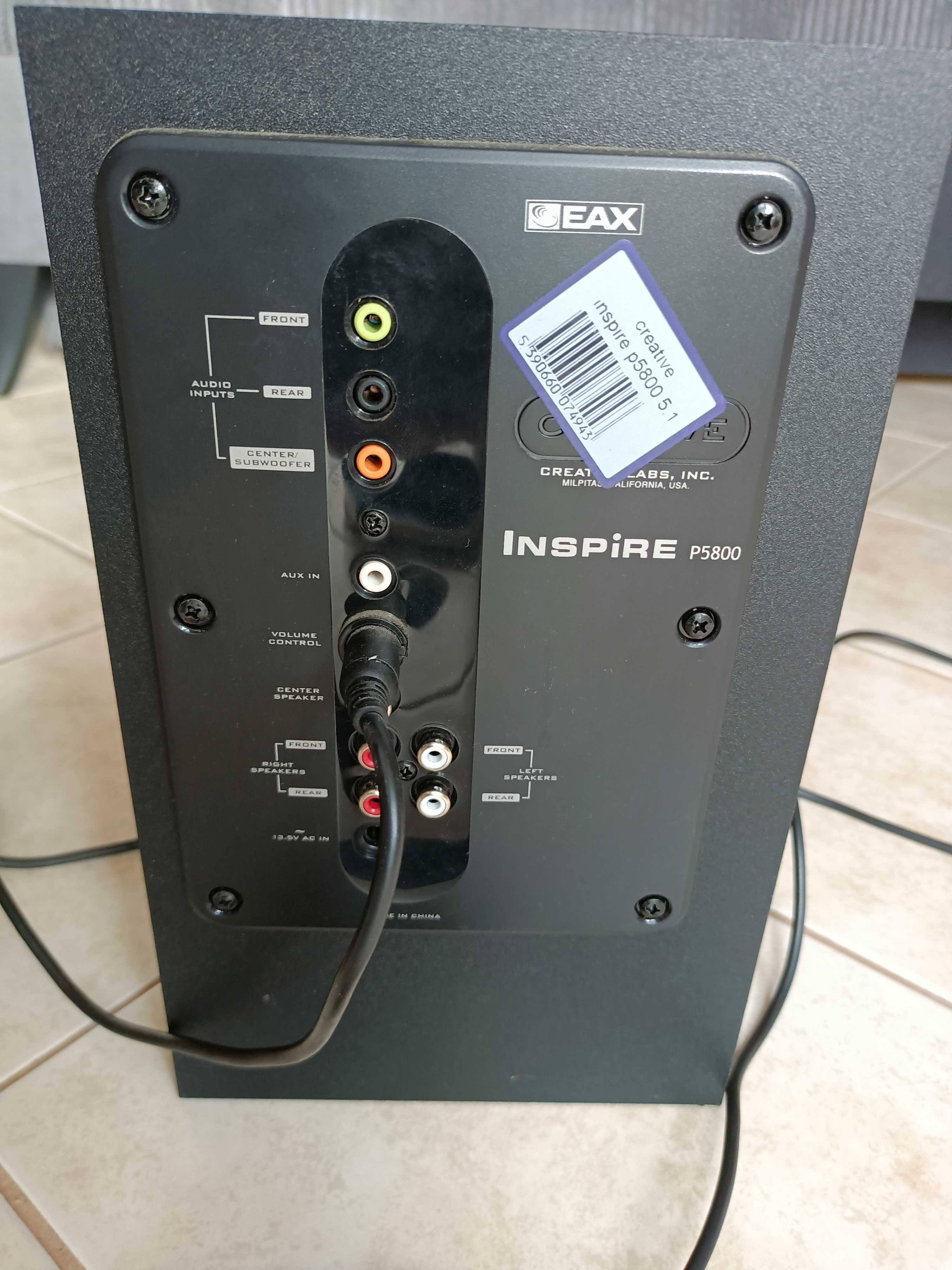 Creative inspire 5.1 zestaw głośników do komputera kompletny