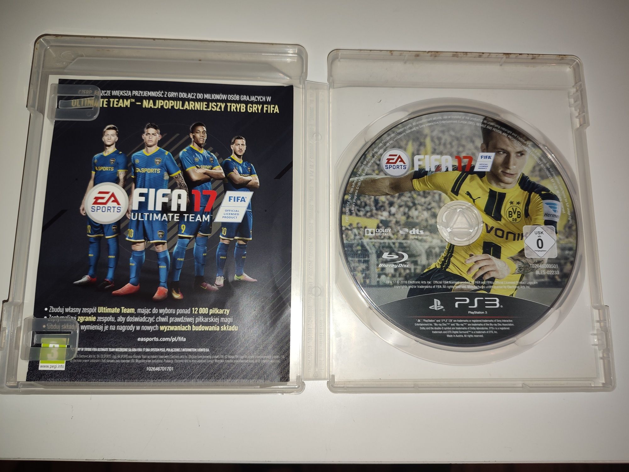 Gra PS3 Fifa 17 wersja PL gry PlayStation 3 Minecraft Rayman Crash GTA