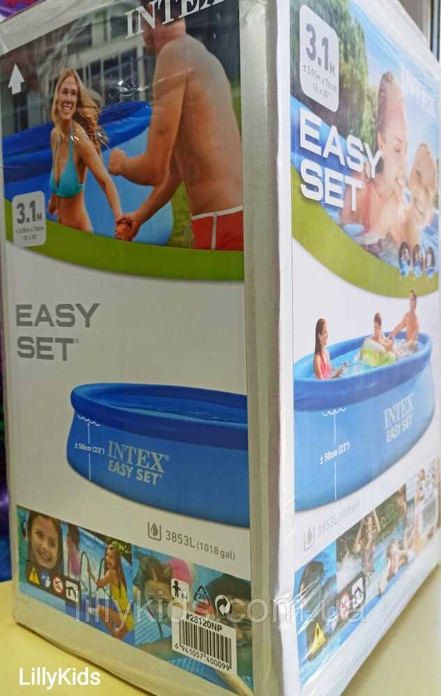 Надувной бассейн INTEX EASY SET POOL 28120, 28122 интекс 305 x 76 см