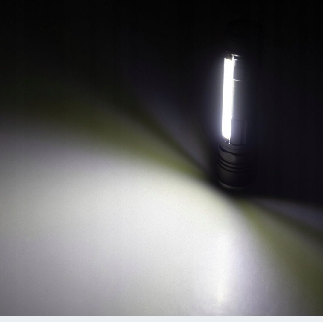 Hit!!! Cenowy! Latarka podręczna LED CREE T6 6W COB 3W szperacz
