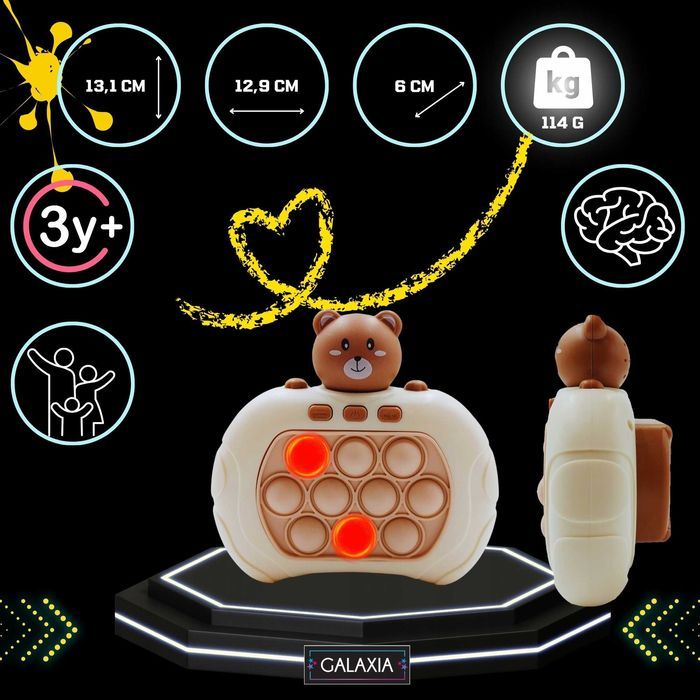 POP IT GRA Popit Elektroniczny Elektroniczne Gra Zręcznościowa Misio