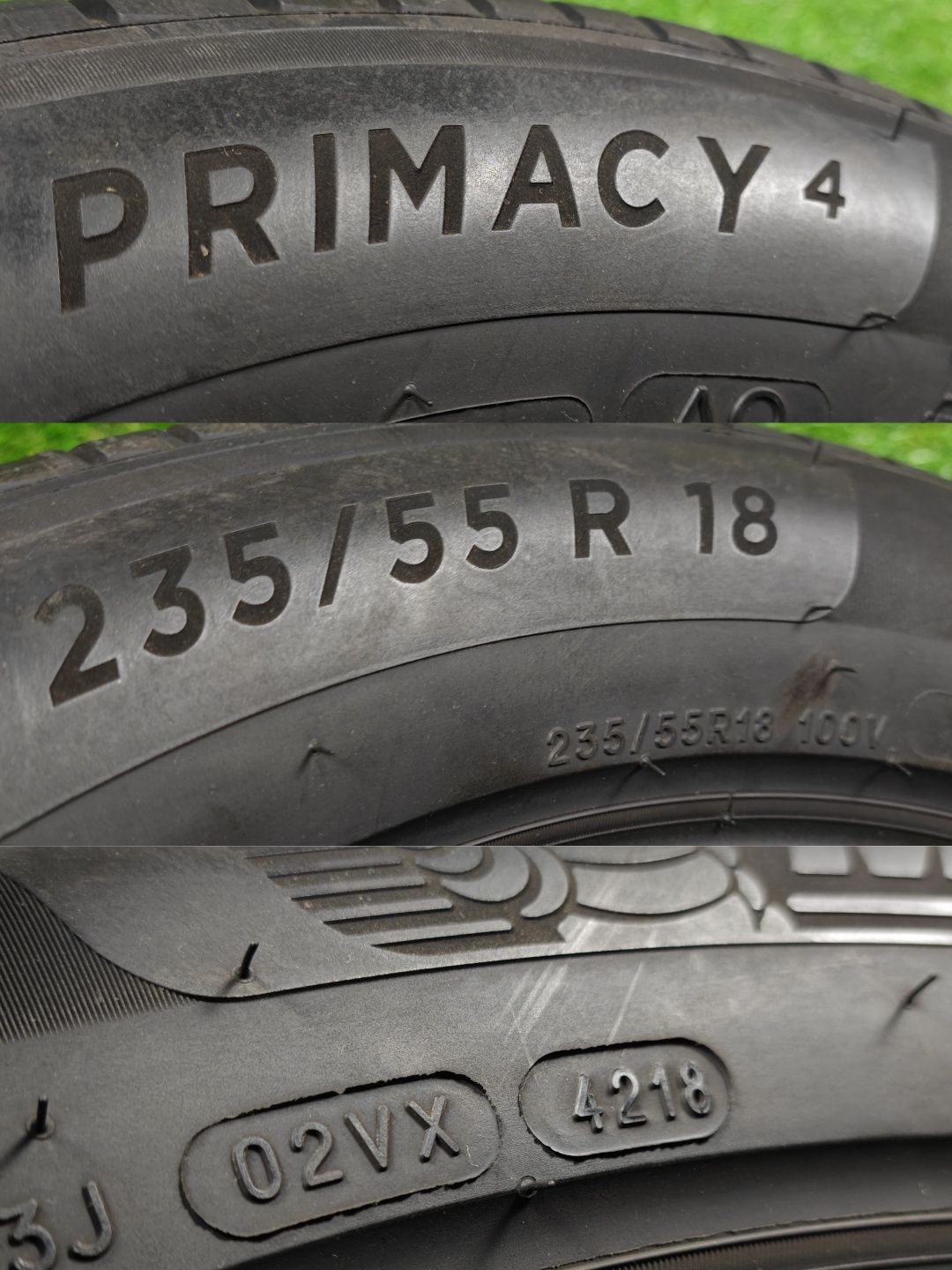 ЛІТО‼️•235/55/18 •Michelin Primacy 4 •Літні Шини  6.0MM+5.8MM •