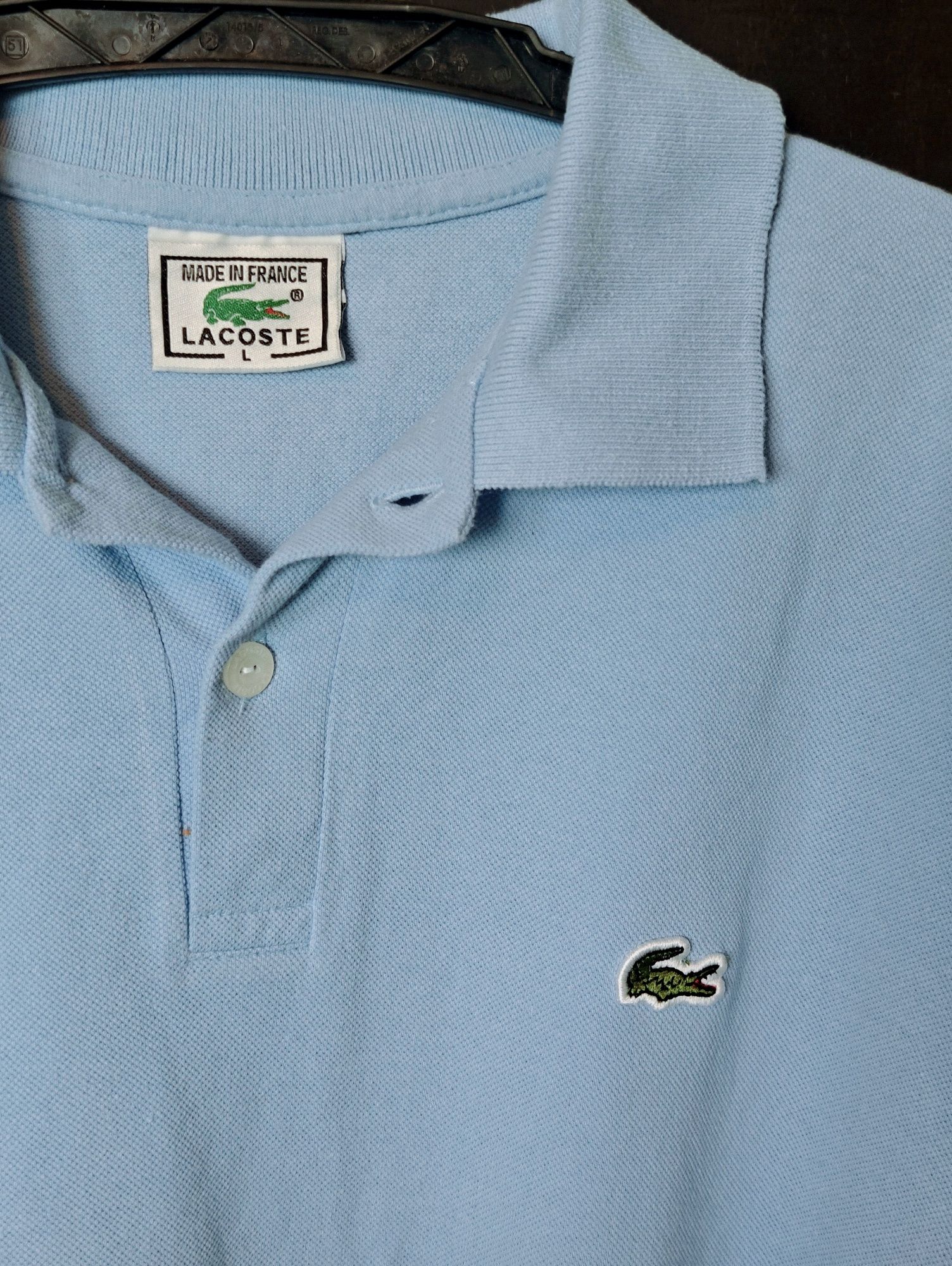 Koszulka polo Lacoste męska niebieska L jak Ralph lauren