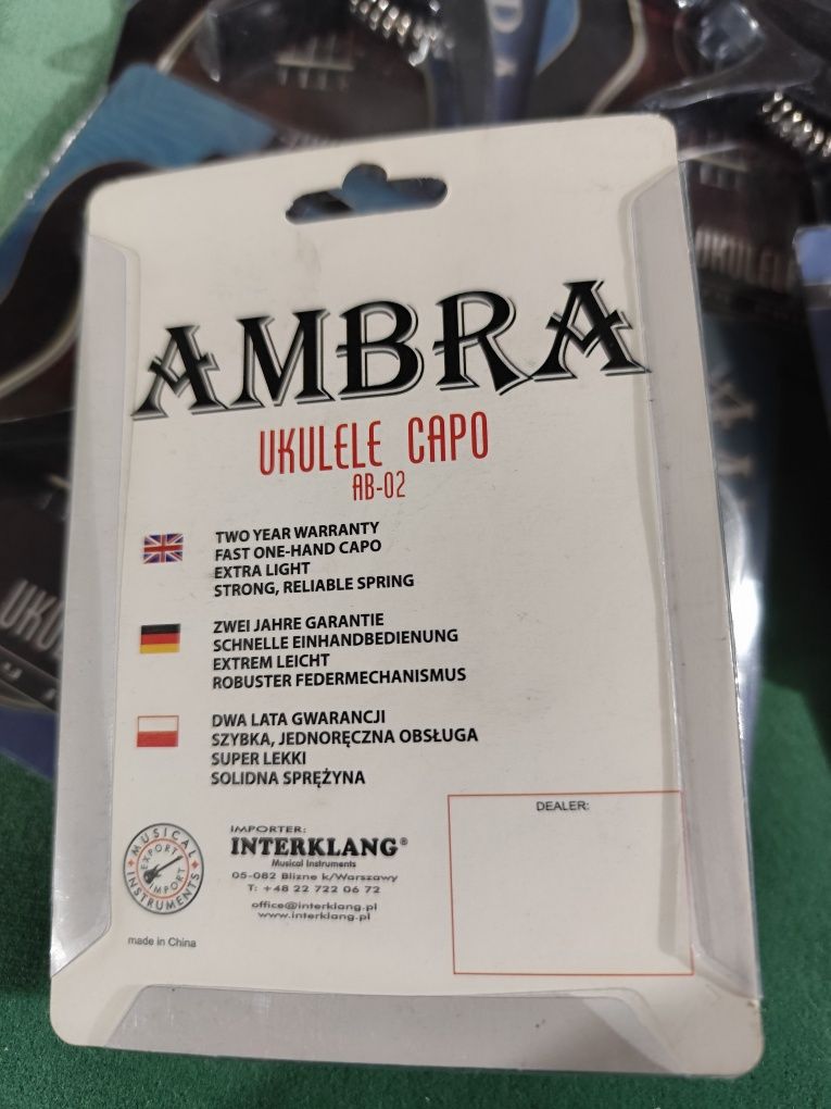 Ukulele kapodaster Ambra