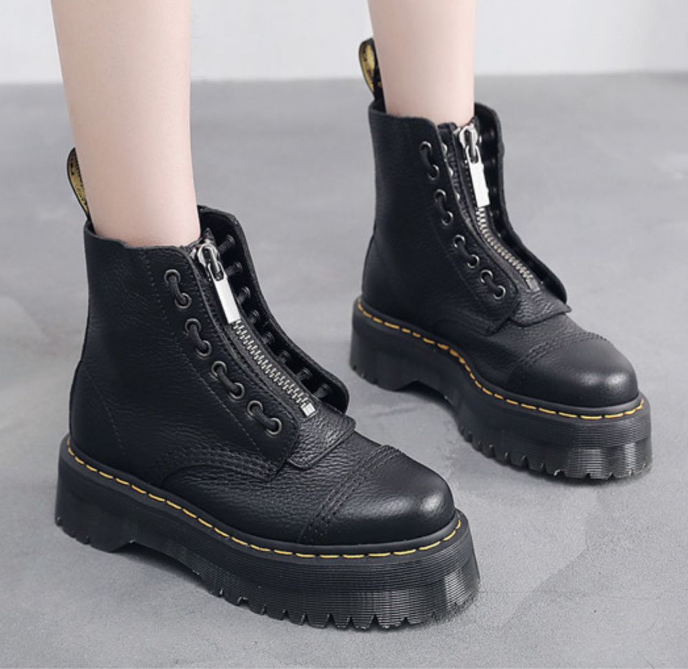 Glany platforma koturna workery gotyckie emo punk dr boots timberki
