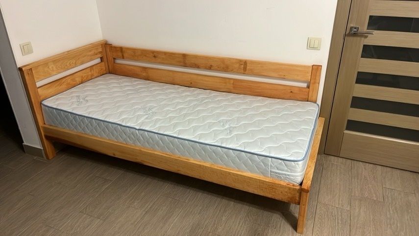 Ліжко кутове. Ліжко з дерева. Ліжко дитяче