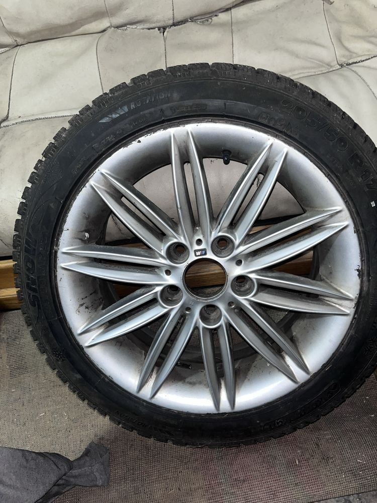 Felgi bmw 17 5x120 z oponami zimowymi
