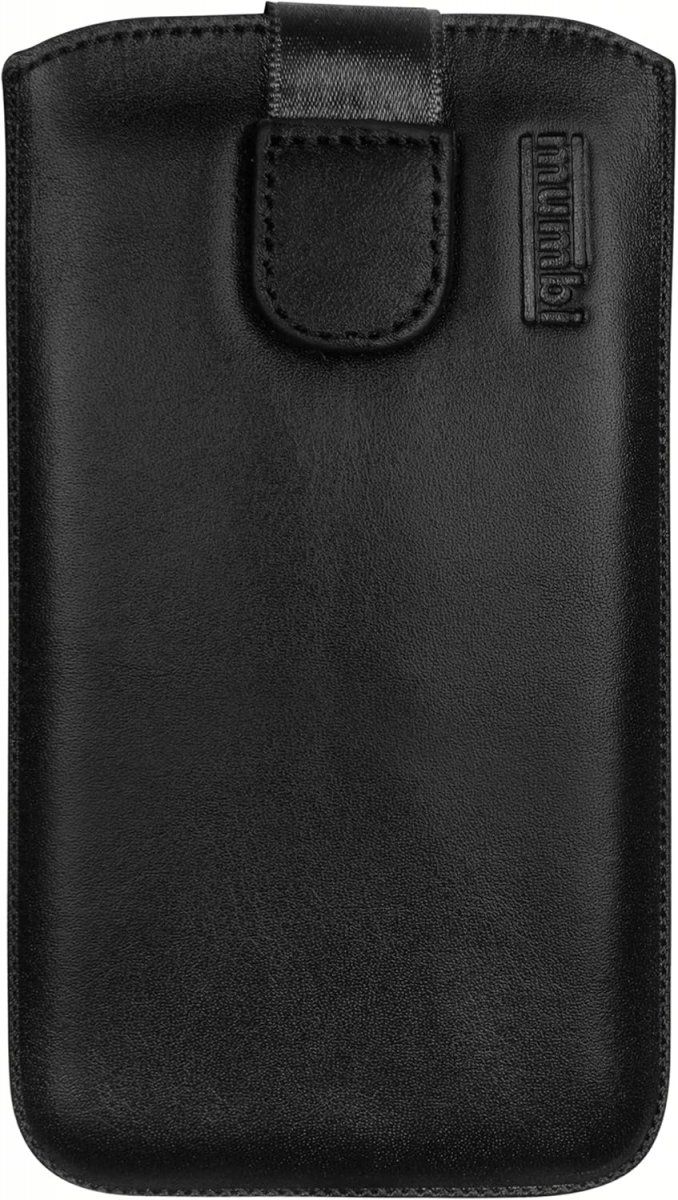 Skórzane Etui Mumbi Typu Wsuwka Case Czarne do Telefonów. 15 X 1 X 8cm