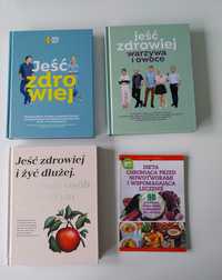 Zestaw książek: jeść zdrowiej Lidl żyć dłużej, warzywa i owoce, nowotw