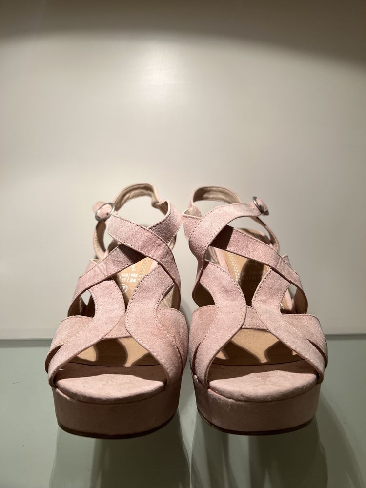 Sandálias salto alto Marypaz rosa