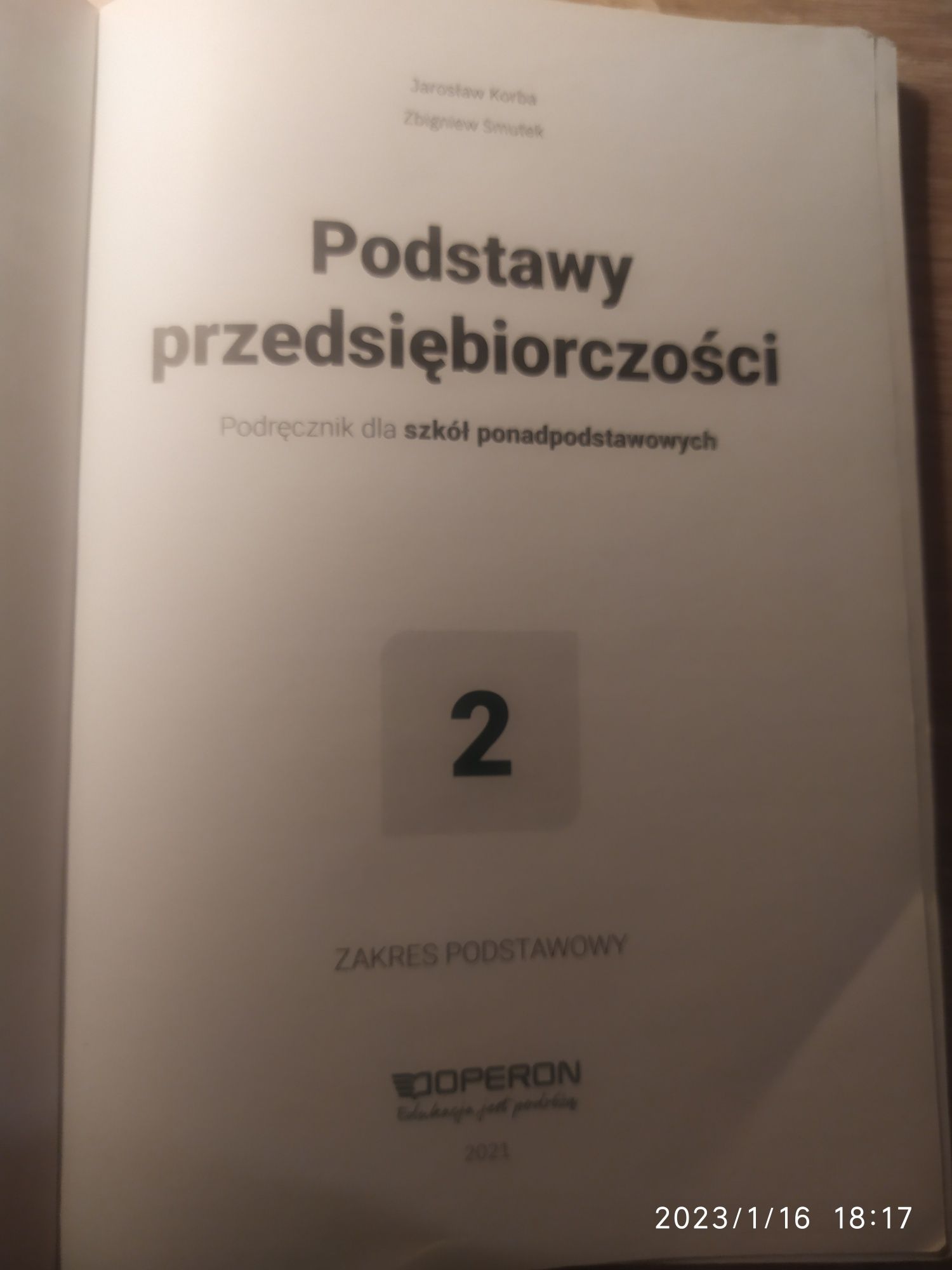 Podstawy przedsiębiorczości 2 zakres podstawowy