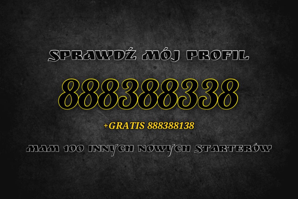 Platynowy numer tylko 8 i 3 + numer gratis
