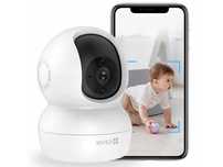 Kamera Domowa z Głośnikiem WiFi Obrotowa Wewnętrzna na Karte SD 1080p