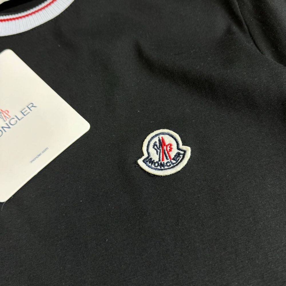 NEW SEASON| Мужская футболка Moncler|L-XXL| черный| качество-LUX