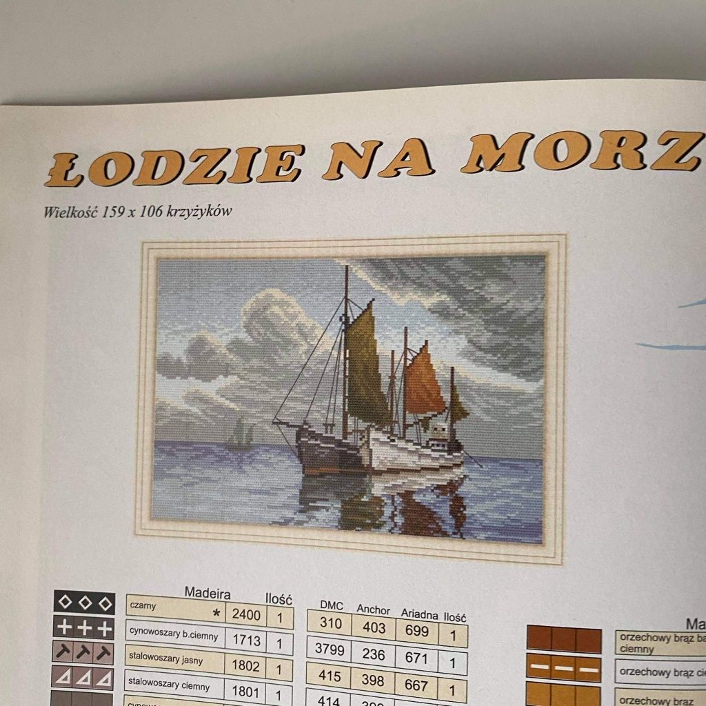 Hafty Polskie 2-3/2005 gazeta haft krzyżykowy Kwiaty Wenecja Koń