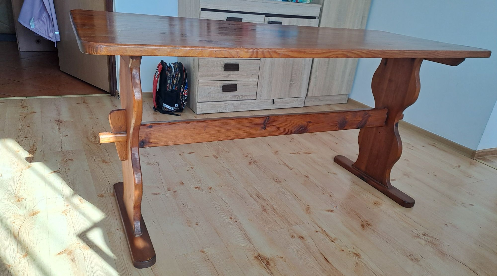 Stół i ławka drewniana