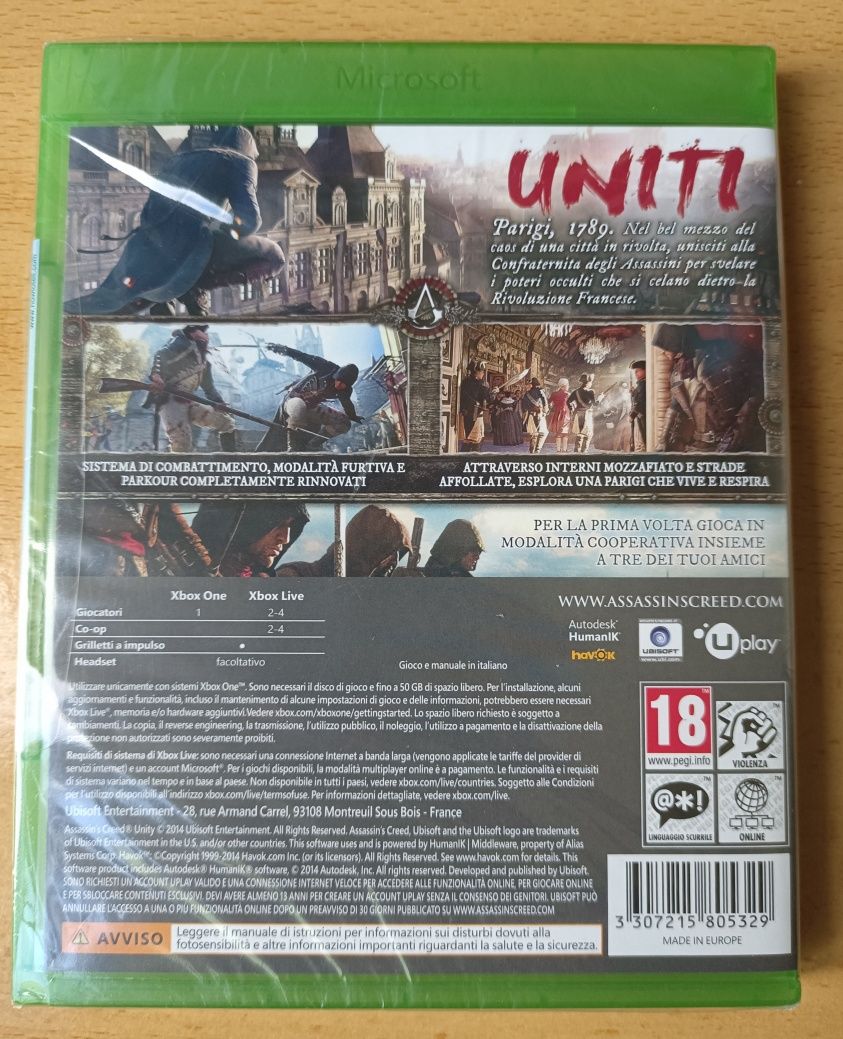 Assassin's Creed Unity Xbox Selado
