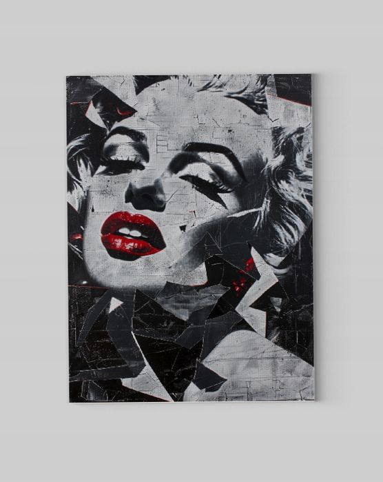 Obraz na płótnie Marilyn Monroe 60x80 cm - Ikona Popkultury w Pop-Art