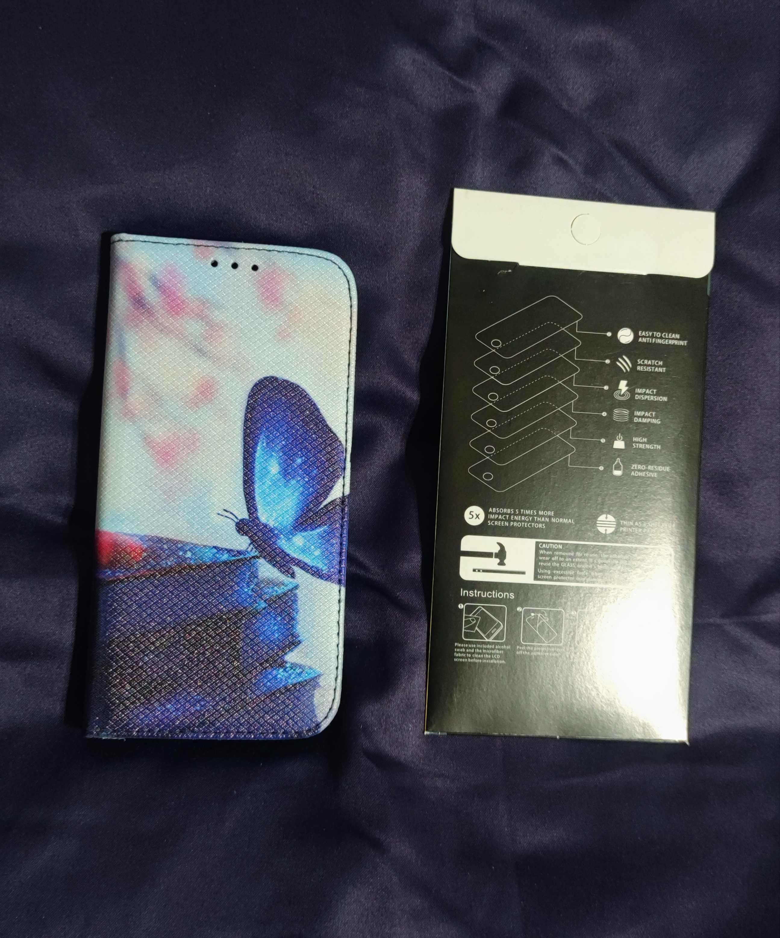 ETUI Z KLAPKĄ DO HUAWEI P20 LITE + szkło hartowane