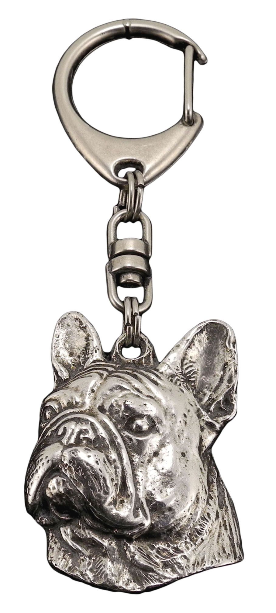 Buldog francuski II brelok posrebrzany Art-Dog