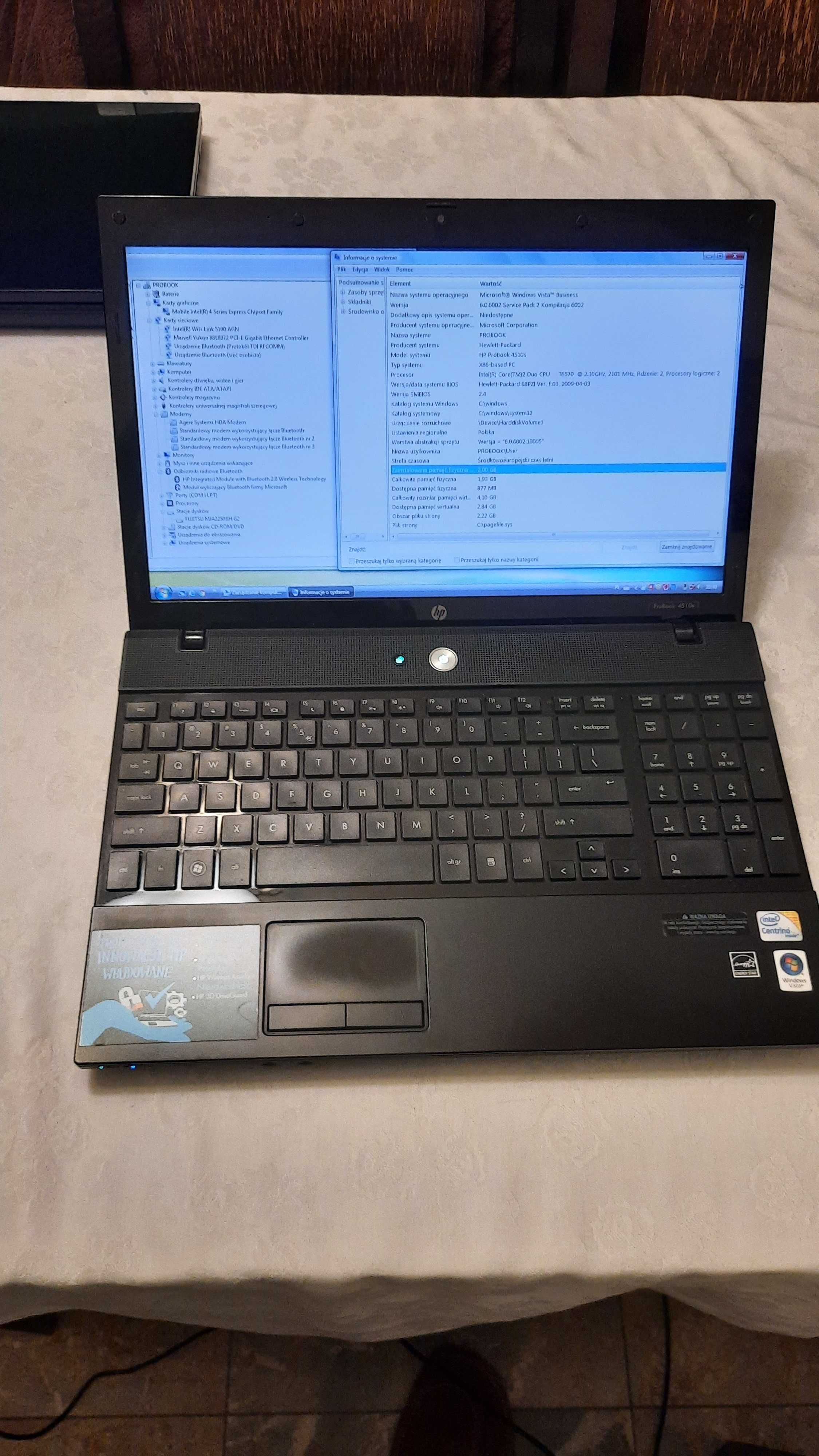 Laptop HP ProBook 4510s