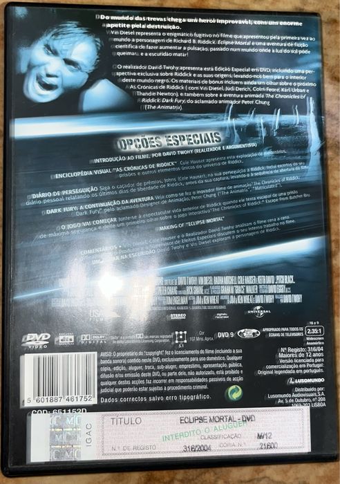 Dvd eclipse mortal