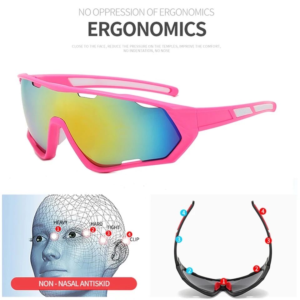 Женские очки розовые с защитой UV400