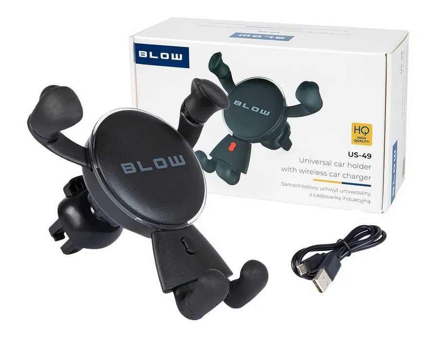 Grawitacyjny uchwyt samochodowy z ładowarką indukcyjną BLOW 75-349#