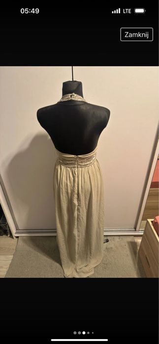 Elegancka suknia balowa maxi z tiulem i krysztalkami S NLY Eve