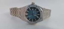 Seiko Royal Oak MOD 41.5mm azul com degradê ou azul tiffany