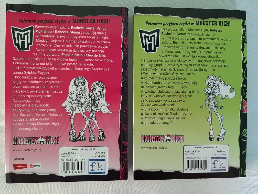 Książki Ever After High - Monster High - zestaw