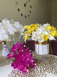 Латексні квіти кали орхідеї
