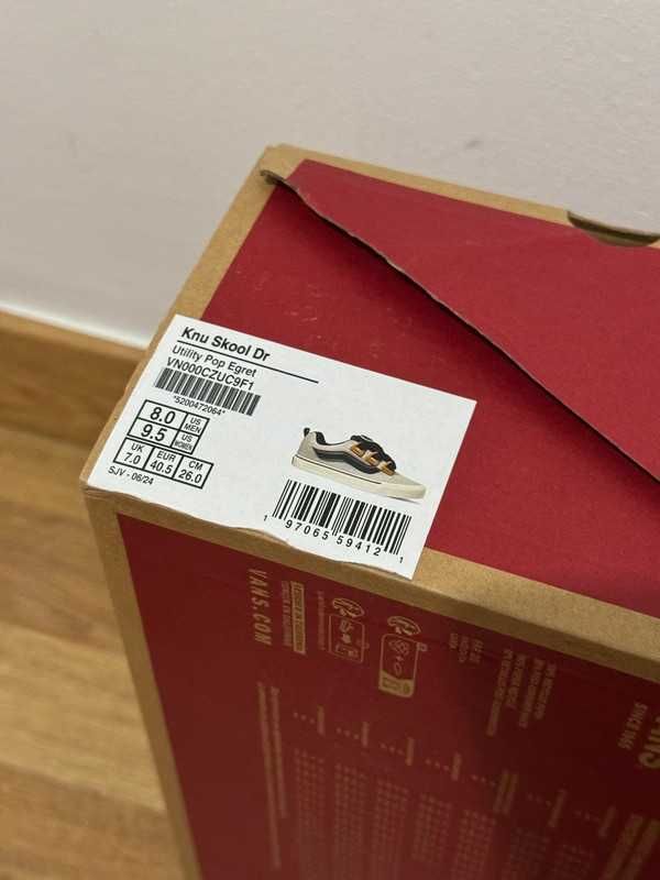 Vans Knu Skool Dr Utility Pop Egret TAMANHO 40,5
