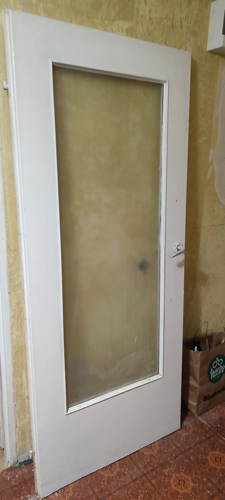 Drzwi przeszklone standartowo szerokość 80,za darmo, odbiór osobisty.