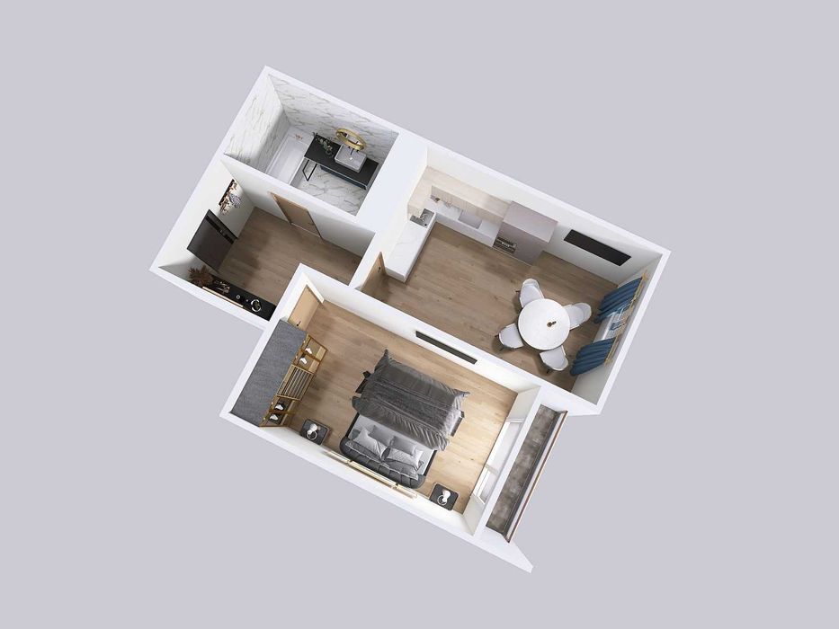 Продаж 1-кім квартири біля ТРЦ Спартак по вул. Топольна ЖК Auroom Air