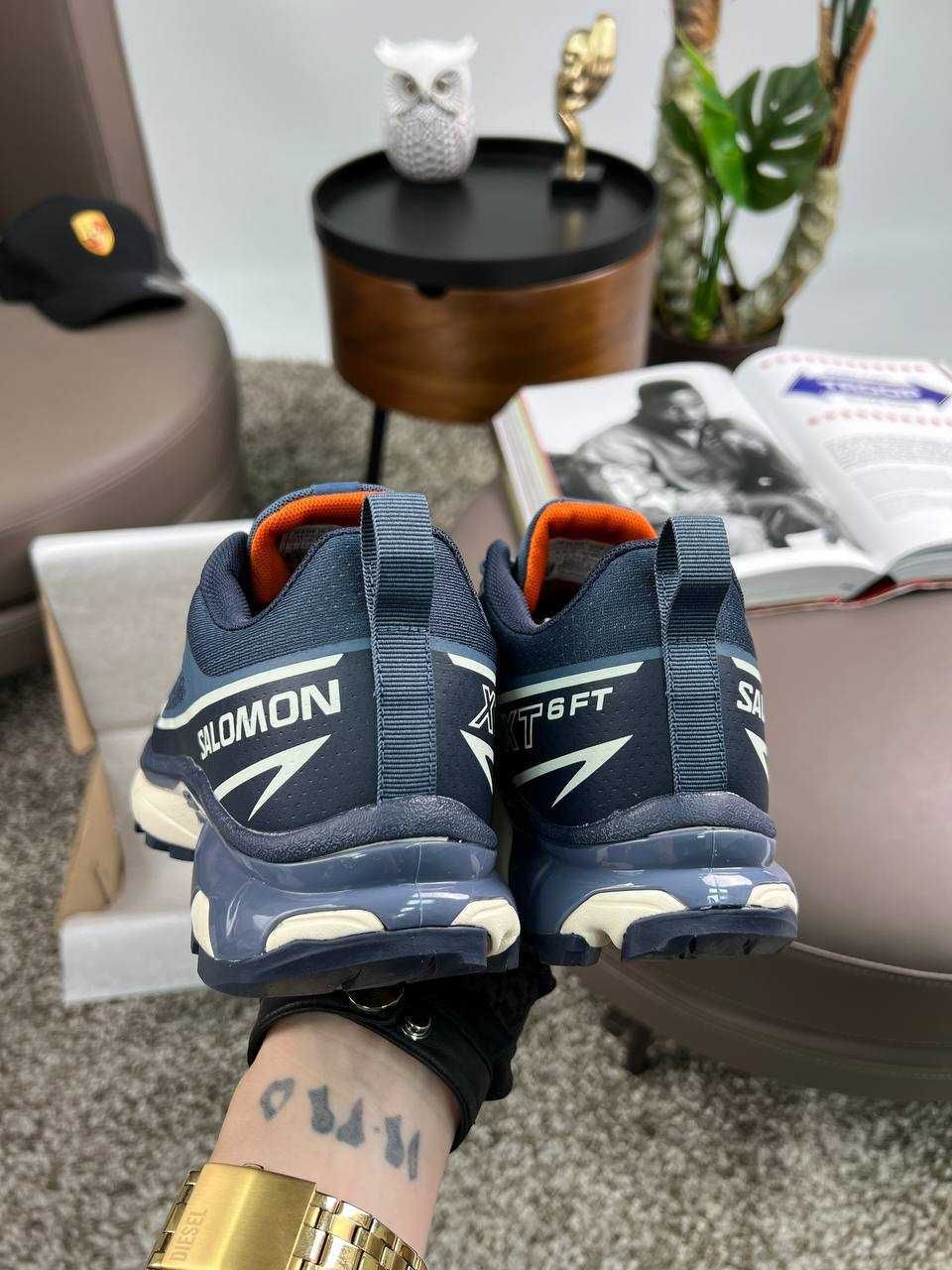 Чоловічі кросівки саломон Salomon XT-6 FT Navy White [41-46]