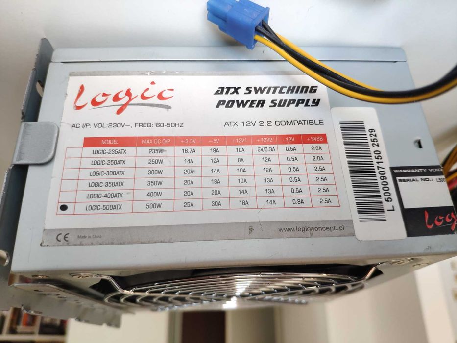 Zasilacz LOGIC power supply PSU 500W