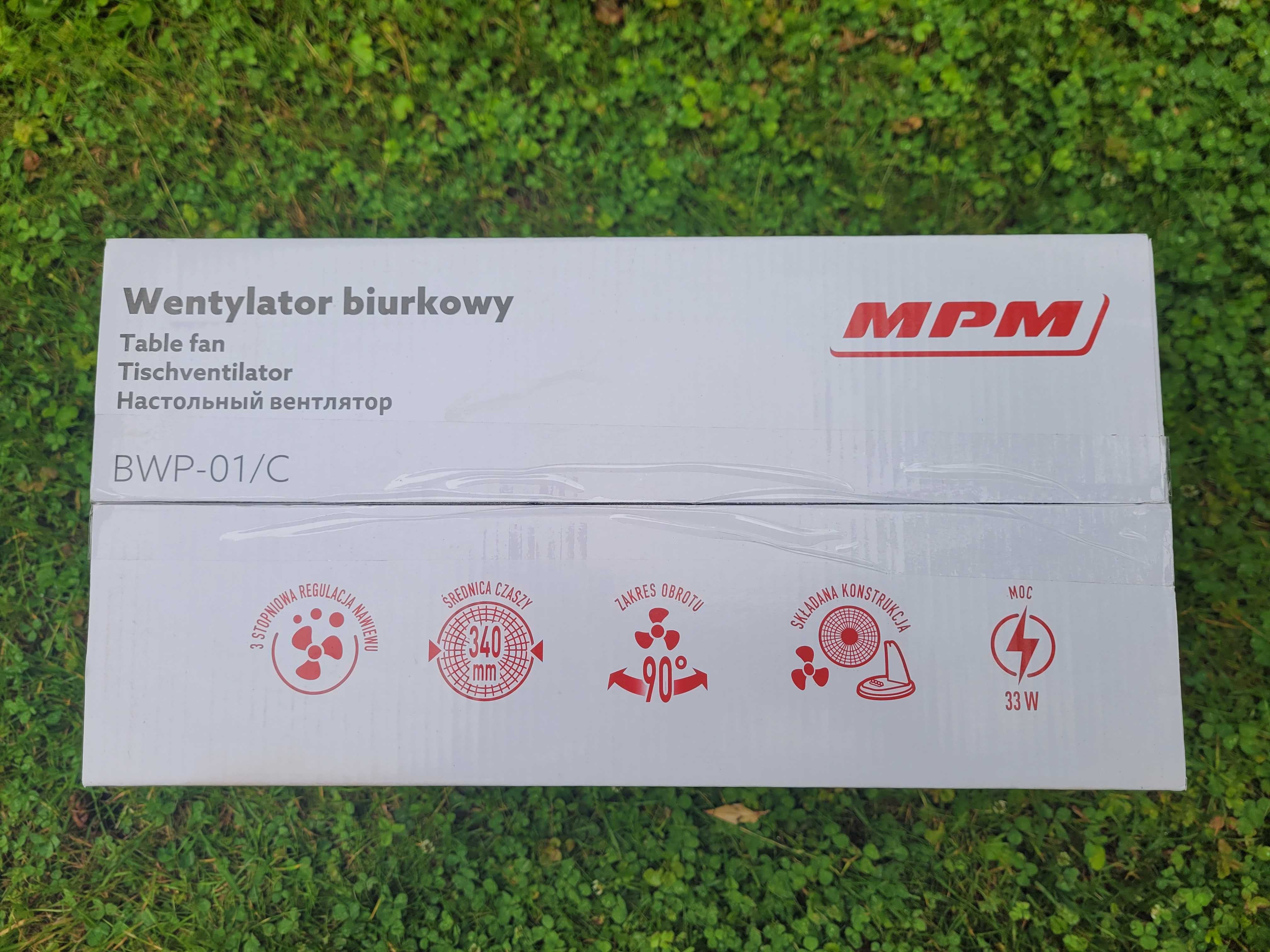 NOWY wentylator biurkowy MPM wiatrak BWP-01/C