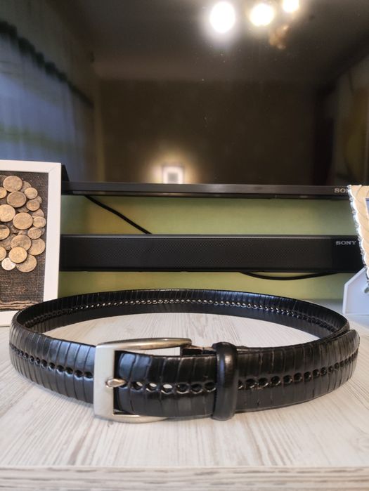 Ремінь чоловічий шкіряний