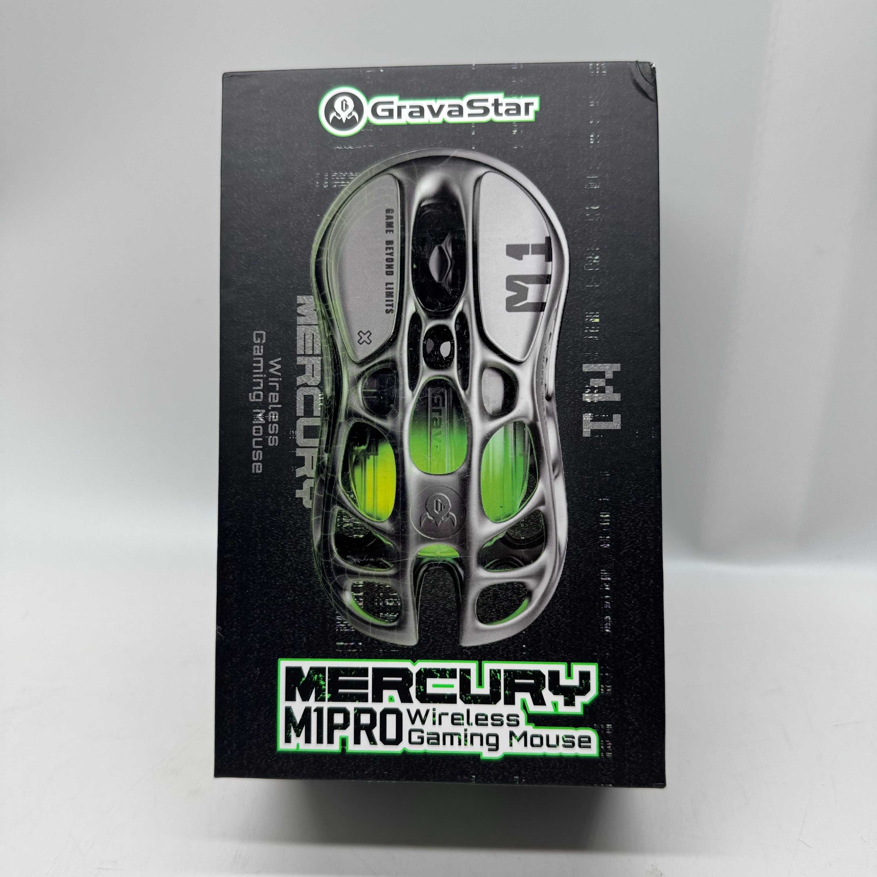 Myszka bezprzewodowa GravaStar Mercury M1 sensor optyczny, szara