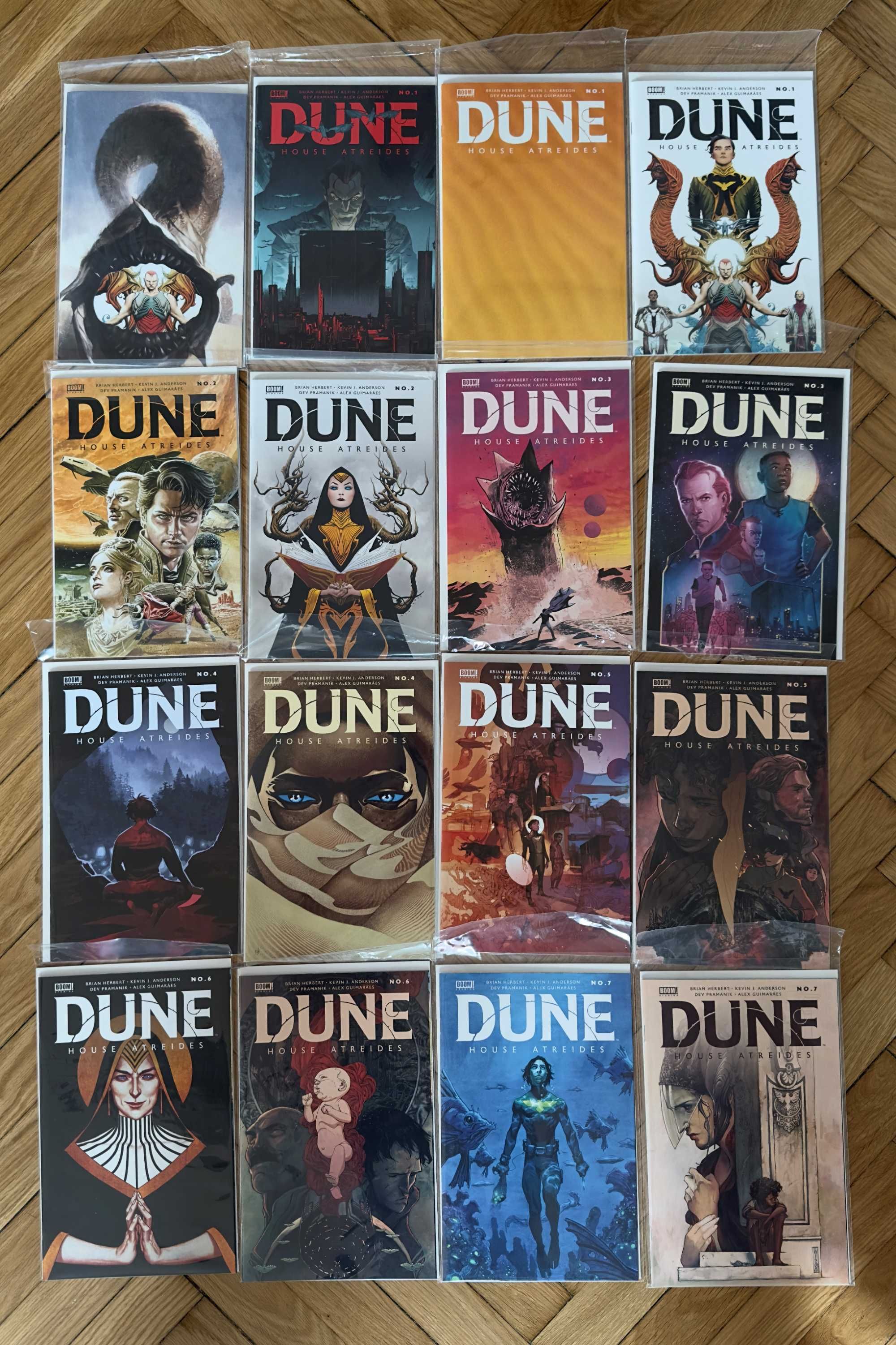 Dune House Atreides #1-#12 (CVR A & B) + dodatkowe