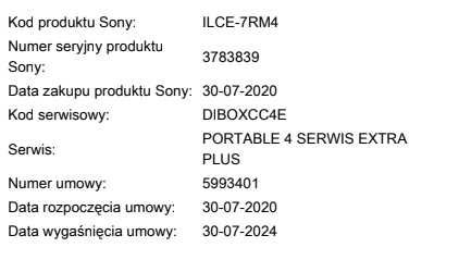 Sony A7R4 pełna klatka 61mpix stabilizacja w body gwar. SONY 3 lata